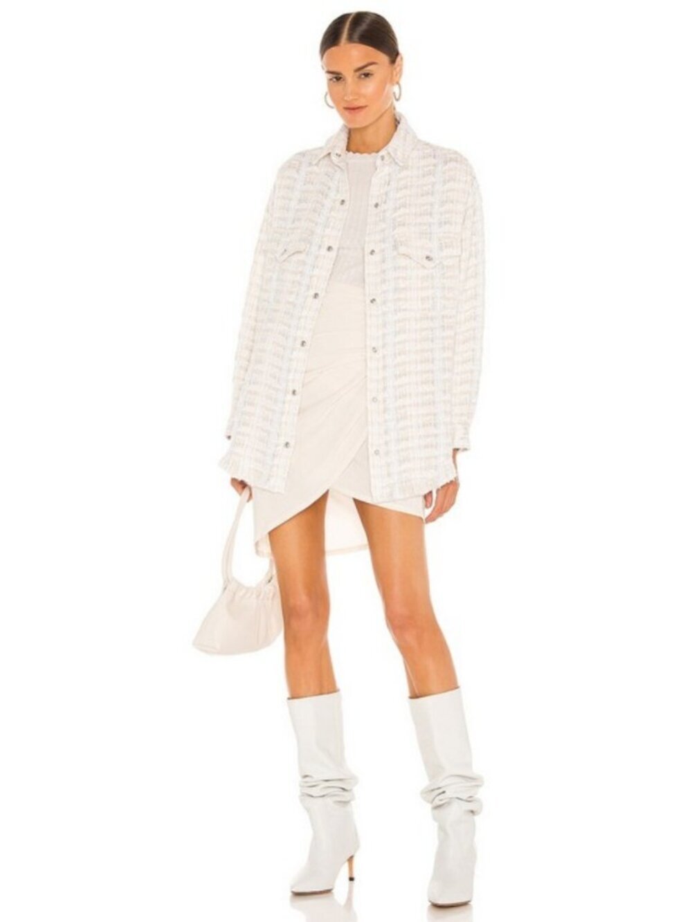 💕IRO💕 Marsh Shacket ~ Ecru/Silver EU 34